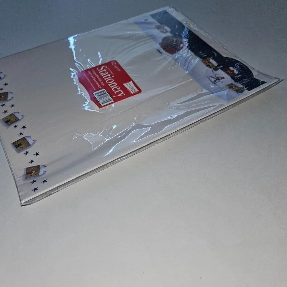 NEW 4 Packs 8.5x11 Letter Paper Stationary Studio G Santa Christmas 12 sheet/pk